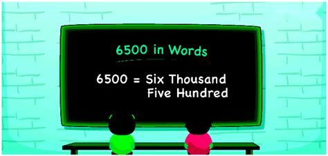 6500 In Words