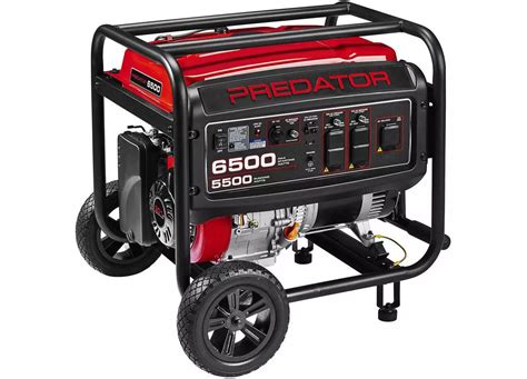 6500 predator generator. efficiently powered by a portable generator. 11. Before connecting an appliance or power cord to the generator: Make sure that it is in good working order. Faulty appliances or power cords can create a potential for electrical shock. 12. Do not exceed the running wattage of the generator. Make sure that the total electrical rating of the 
