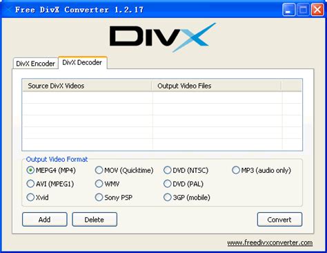 65534 direct show decoder divx s