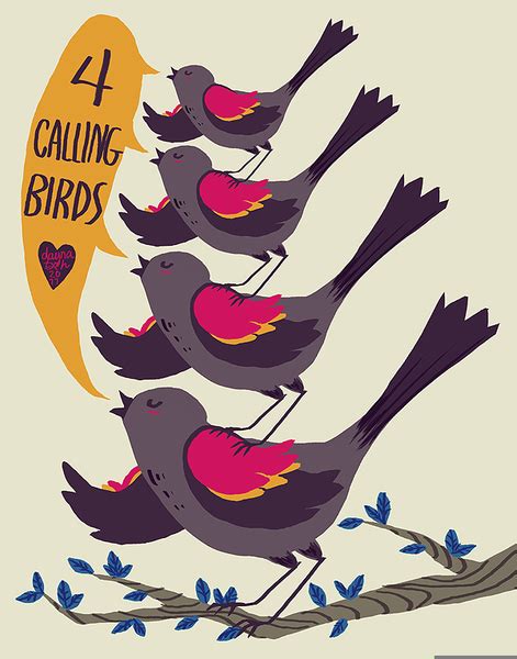 660 Calling Birds Clip Art Royalty Free - GoGraph