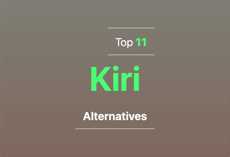 67 migliore Kiri.or.kr alternative