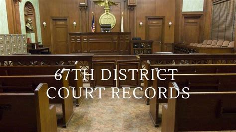 67th district court records. The 67th District Court of Genesee County is a limited jurisdiction court, authorized under state statute, with jurisdiction over Genesee County, including the City of Flint effective January 2 ... 