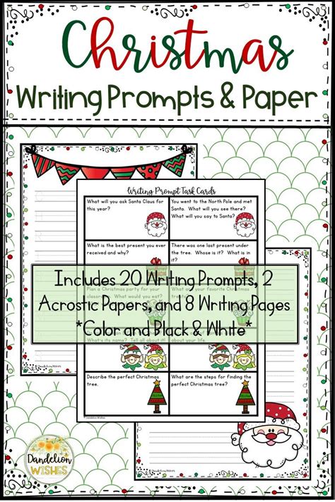 68 Christmas Writing Prompts Organized By Writing Genre Creative Writing For Christmas - Creative Writing For Christmas