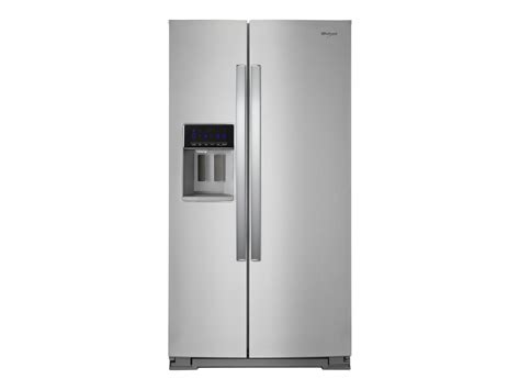 On average, a Whirlpool ® Top-Freezer Refrigerator measures 28¾ to 32¾ inches wide, 61¾ to 66¼ inches tall and 28¾ to 34½ inches deep. The depth extends about 27 inches with the door open to 90 degrees. With standard sizes ranging from 10 to 21 cu.ft. this refrigerator may be ideal for smaller spaces and boasts 4 to 5 cu.ft. of freezer ...