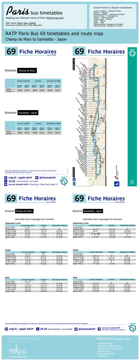 69 Bus Timetable