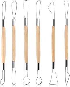 6Pcs Double-Sided Clay Sculpting Tools Clay Sculpting Tools Clays Wire ... - muktibox.com