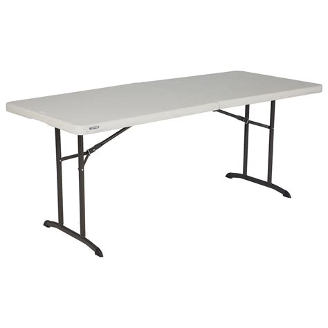 Lifetime 8' Fold-in-half Table: watch this video featuring products available on Costco.com. ... Lifetime Products has revolutionized folding tables and chairs, bringing you a variety of products to meet your needs. The 8' fold in half table gives you a large table top without taking up the extra storage space. It's a perfect addition to .... 