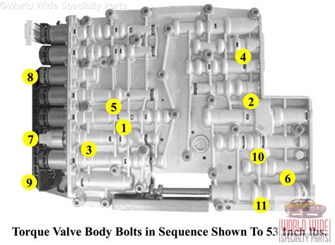 6r80 valve body torque specs. .  Torque valve body bolts in sequence sho...