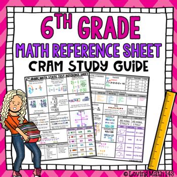 6th Grade Math Reference Sheet Study Guide Math reference sheet