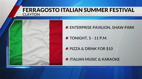 6th annual 'Ferragosto Festival' taking place this evening