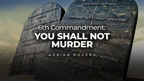 6th Commandment In The Bible