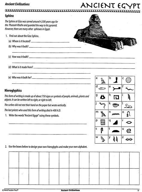 6th Grade Ancient Egypt Worksheets Teachervision Ancient Egypt For 6th Grade - Ancient Egypt For 6th Grade