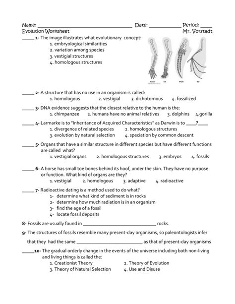 6th Grade Biological Evolution Worksheets Teachervision Evolution Worksheet 6th Grade - Evolution Worksheet 6th Grade