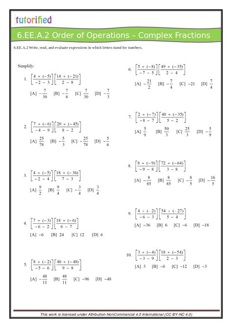 6th Grade Common Core Math Spiral Review