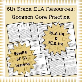 6th Grade Common Core Practice All 17 Reading Common Core 6th Grade - Common Core 6th Grade