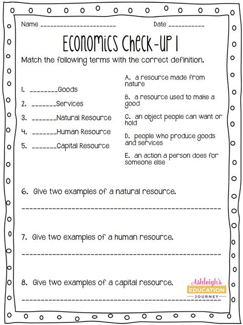6th Grade Economics Worksheets K12 Workbook Economics Unit Worksheet 6th Grade - Economics Unit Worksheet 6th Grade