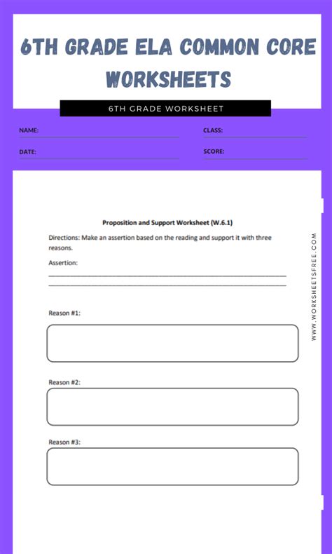6th Grade Ela Common Core Worksheets In 2023 Common Core Ela Grade 7 - Common Core Ela Grade 7