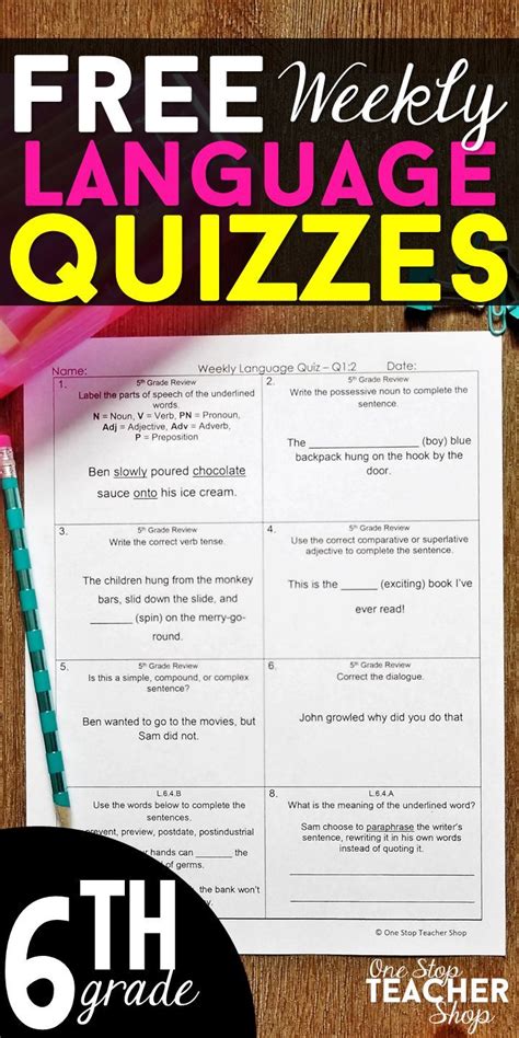 6th Grade Grammar Quiz Trivia Questions Trivia Amp 6th Grade Trivia Questions - 6th Grade Trivia Questions