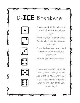 6th Grade Ice Breakers Teaching Resources Tpt Ice Breakers For 6th Grade - Ice Breakers For 6th Grade