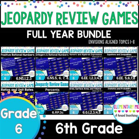 6th Grade Jeopardy