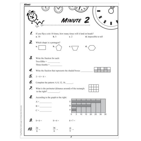 6th Grade Math In Minutes At Home Summer Mintue Math - Mintue Math