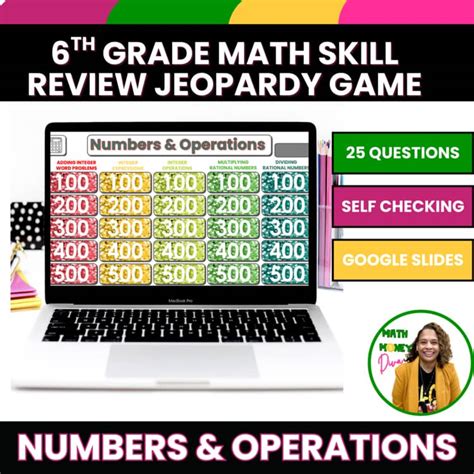 6th Grade Math Jeopardy