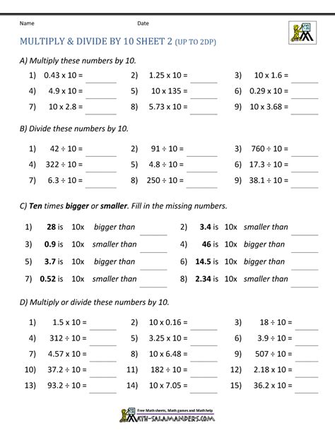 6th Grade Math Multiplying And Dividing Decimals Worksheets Dividing Decimals Worksheet Grade 6 - Dividing Decimals Worksheet Grade 6