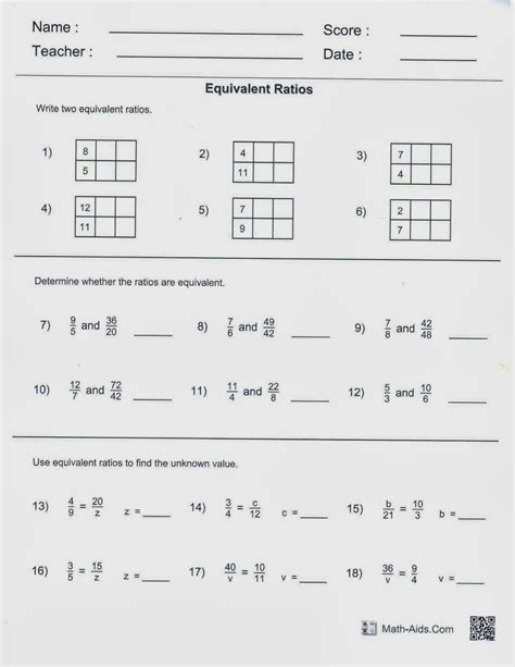 6th Grade Math Ratio Tables   Introduction To Ratio Tables Lesson Plan - 6th Grade Math Ratio Tables