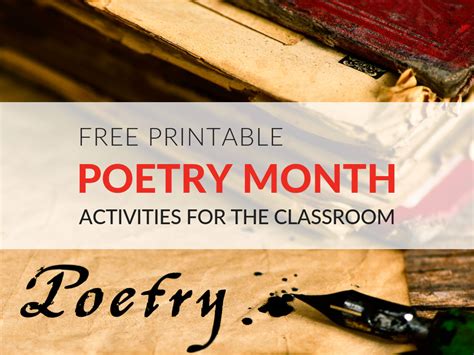 6th Grade National Poetry Month Resources Twinkl Usa 6th Grade Poetry Worksheets - 6th Grade Poetry Worksheets