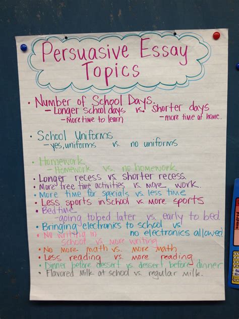 6th Grade Persuasive Essay Topics   Persuasive Essay Topics For 6th Grade - 6th Grade Persuasive Essay Topics
