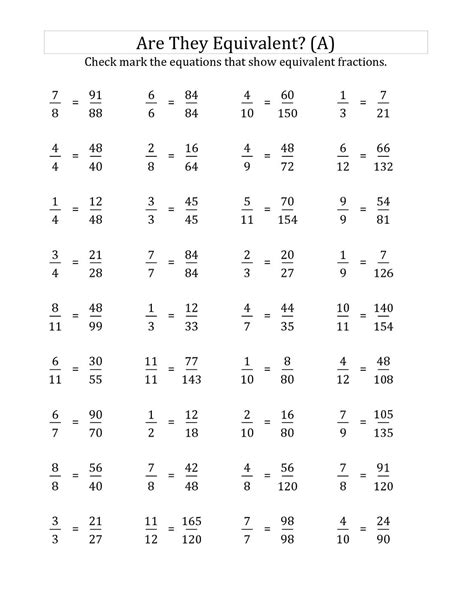 6th Grade Printable Worksheets Math