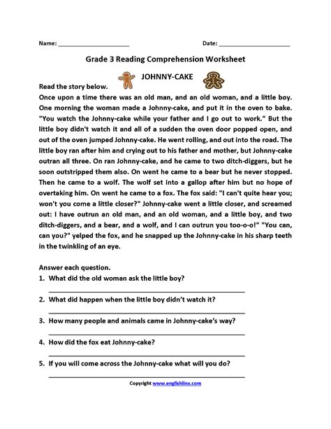 6th Grade Reading Comprehension Worksheets Comprehension Worksheets Grade 6 - Comprehension Worksheets Grade 6