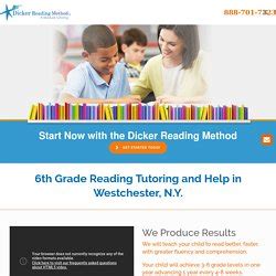 6th Grade Reading Tutoring Westchester Ny Dicker Reading 6th Grade Reading Standards - 6th Grade Reading Standards