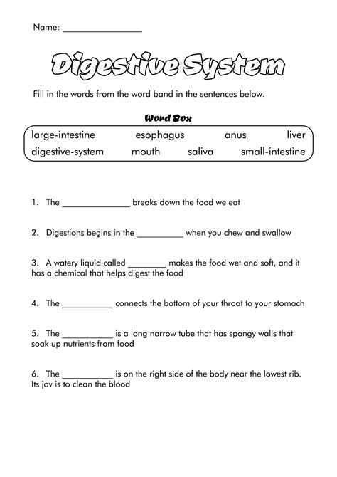6th Grade Science Worksheets