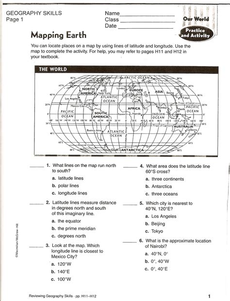 6th Grade Social Studies Test With Answer Key
