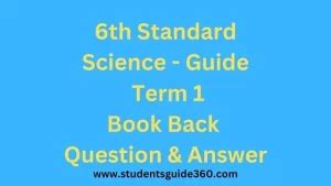 6th Science Guide