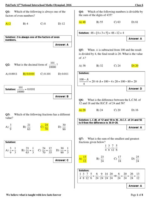 Read 6Th Class Question Papers Ismo 