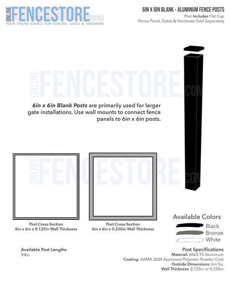 6x6 aluminum post sleeve.  Its robust construction ensures longlasting...