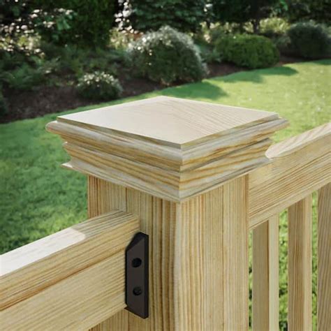 6x6 post cap connector.  It is designed for treated lumber posts.  The...