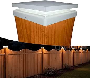 6x6 post cap light.  Featuring DekLights DIY Line LED Lighted Post Cap for actual 5-1...