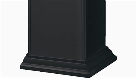 6x6 post sleeve black.  These post covers help protect the deck posts from weath...