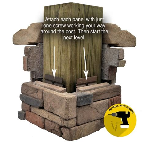 6x6 post wrap stone.  Click here to learn all about stone veneer post wraps fr...