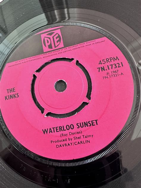 7" THE KINKS Waterloo Sunset Act nice and gentle GER PYE Rec.