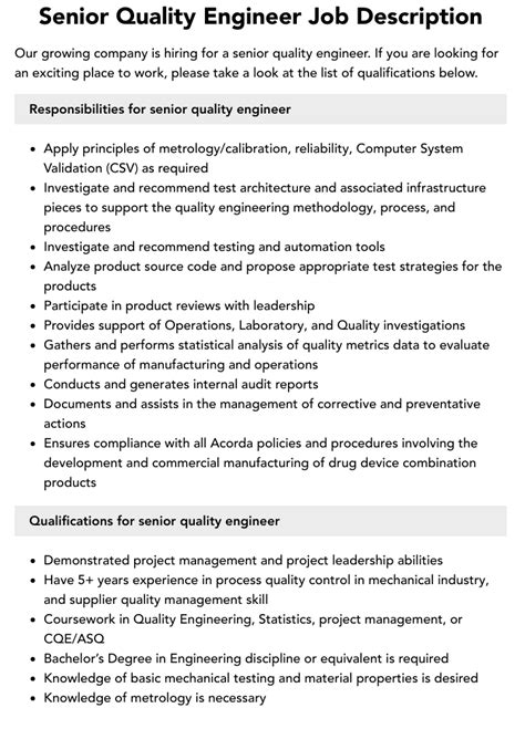 7,000+ Senior Quality Engineer Jobs in United States (450 new)