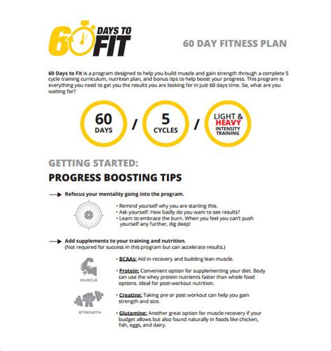 7+ 60Day Workout Plan Examples PDF Examples