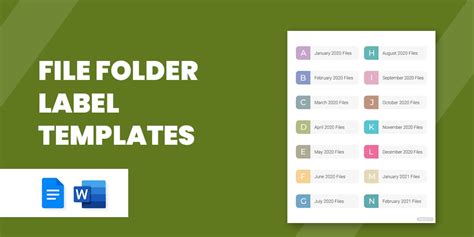 7+ File Folder Label Templates Free Sample, Example Format Download