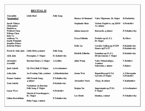 7+ Ideas Concert Program Template Google Docs Repli Counts Template