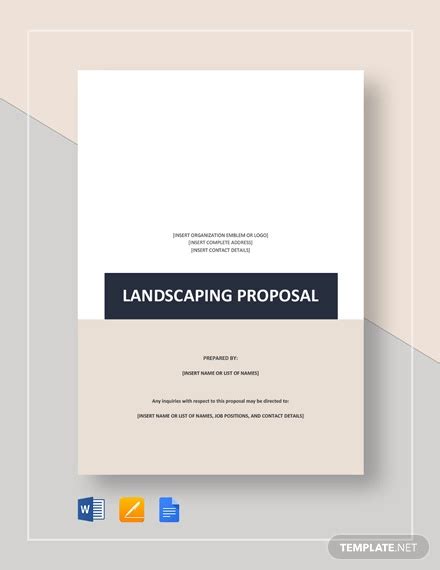 7+ Landscaping Proposal Examples in PDF Google Docs Pages MS Word