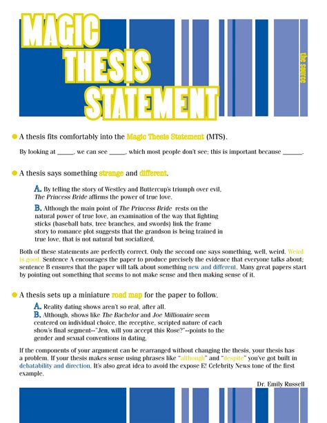 7+ Thesis Statement Examples Download in Word, PDF