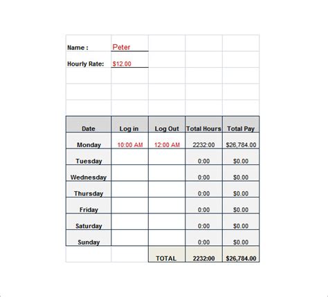 7+ Weekly Paycheck Calculator DOC, Excel, PDF